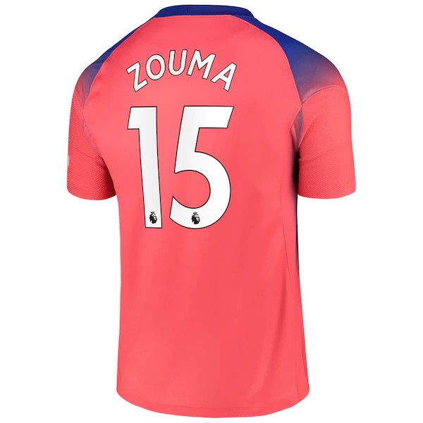 Camiseta Chelsea NO.15 Zouma Tercera equipo 2020-2021 Naranja
